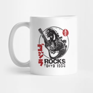 Godzilla rocks tokyo Mug